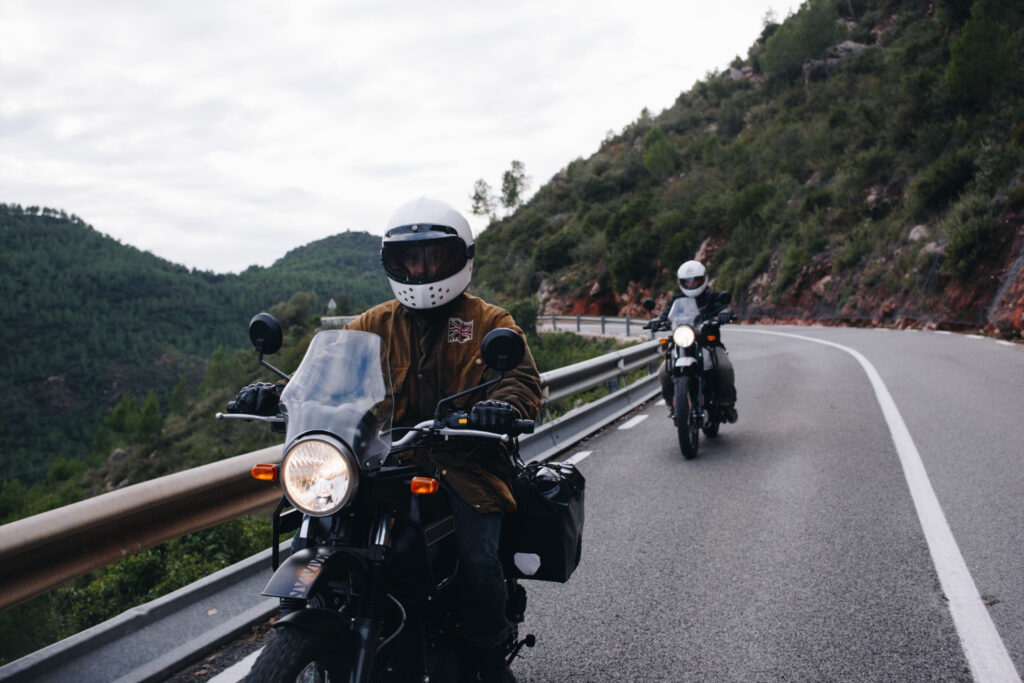 RoadKing on his Harley-Davidson
