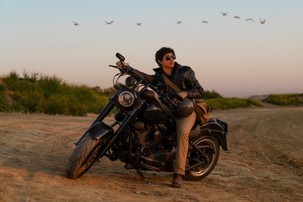 Iron Wolf on his Indian Challenger
